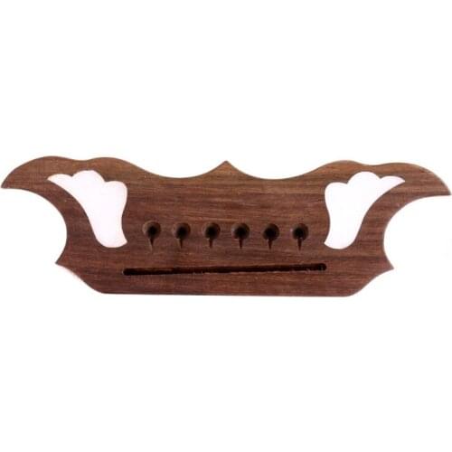 New 1pcs 6 String Rose wood Guitar Bridge For Acoustic Guitar parts