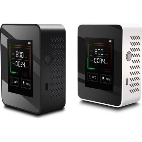 NEW Portable co2 ppm meters carbon dioxide detector co2 TVOC HCHO AQI monitor multi gas analyzer CO2 Meter Air Quality Monitor