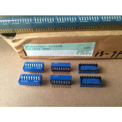 Original new 100% directly inserted 8-bit keyboard dial switch DTS-8HW 2.54mm spacing 8P gold-plated foot