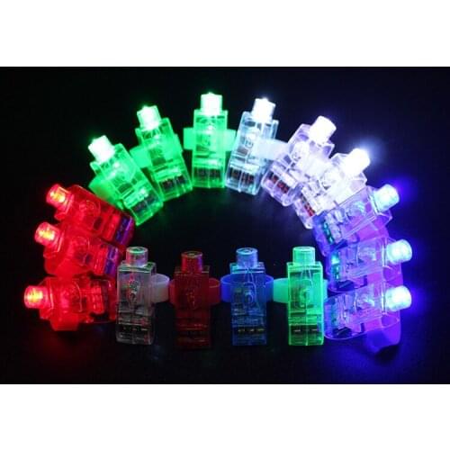 Finger flashing lamp LED electronic luminous ring chiristmas lamp toy concert cheering props small gifts activity toys wholesale