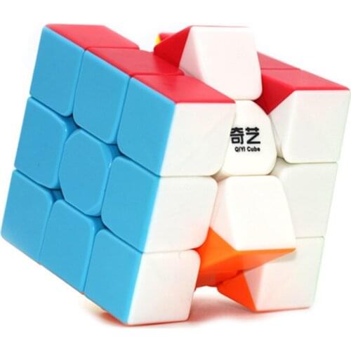 Qiyi Warrior W 3x3 Magic Cube Colorful Stickerless Speed Cube Antistress 3x3x3 Learning Educational Puzzle 3x3 Cubo Magico Toys
