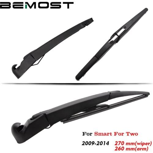 BEMOST Auto Car Rear Windshield Windscreen Wiper Arm Blade Natural Rubber For Smart For Two 270MM 2009 2010 2011 2012 2013 2014
