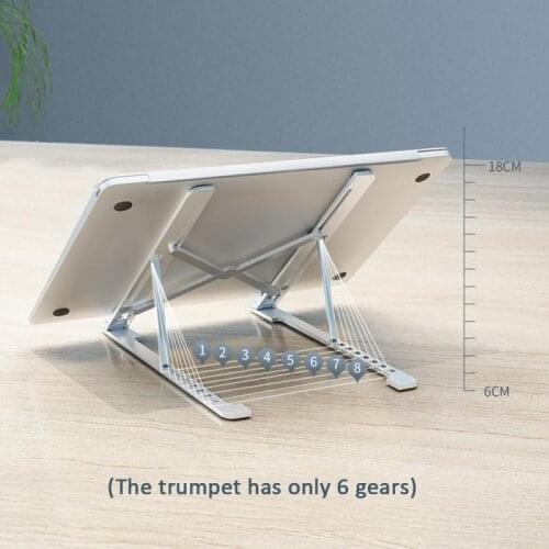 Foldable Laptop Stand Adjustable Aluminum Alloy Laptop Riser Holder Portable Ergonomic Notebook to 17 inch for MacBook Air Pro