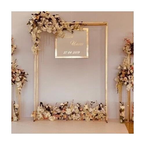 Wedding backdrop & stands metal stand for wedding decor Rectangular box