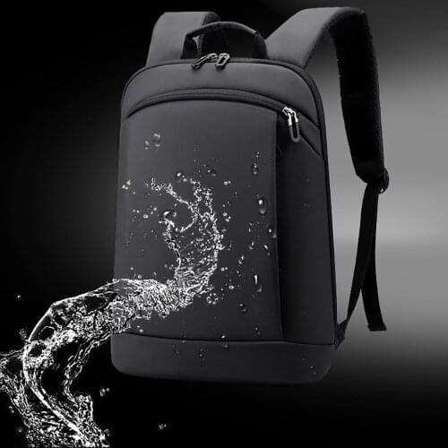 Light Laptop Backpack Men 15.6 Inch Office Work Women Backpacks Business Bag Unisex Black Backpack Slim Back Pack