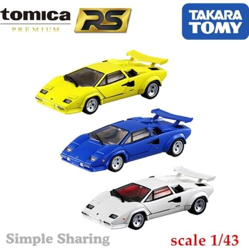 TAKARA TOMY Mall Original Tomica Premium RS Lamborghini Countach LP 500 S 1/43 Metal Diecast Model Car Kids Toys Gift