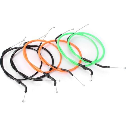 2Pcs Motorcycle Throttle Cables Accelerator Wire Line for Kawasaki Z800 2013 2014 2015 2016 2017 Green/Orange/Black