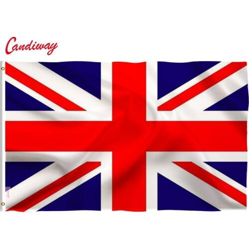 Oriflamme 90x150mm union jack flag united kingdom Wave polyester rope toggle Great Britain Banner 3x5' feets Christmass gifts