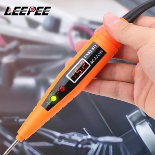 2.5-32V Universal Car Electrical Circuit Test Pen Digital Display Auto Voltage Testing Diagnostic Tool Detector Repair Tools