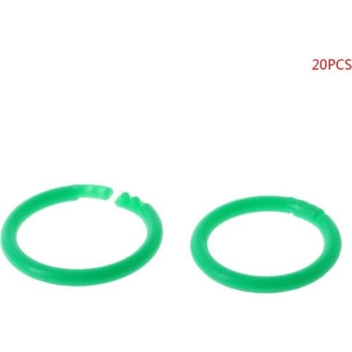 20x Creative Plastic Circle Multi-Functional Loose Leaf Ring Binder Hoop For DIY Photo Scrapbook Album Book Office