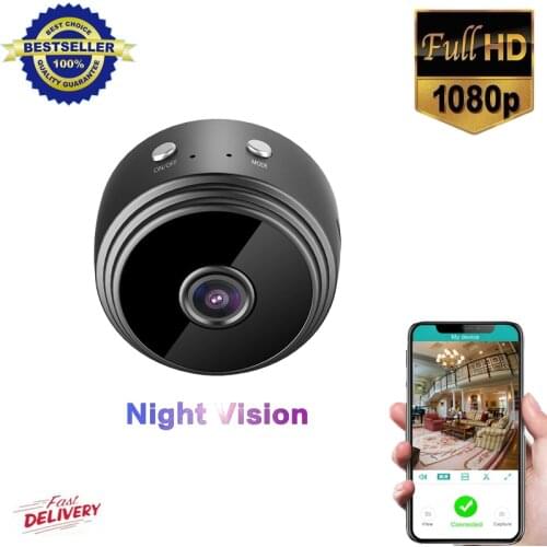 A9 Mini Camera P2P Wireless WiFi IP Network Monitor Night Vision Security Camera HD 1080P Home Security Camera WiFi Official