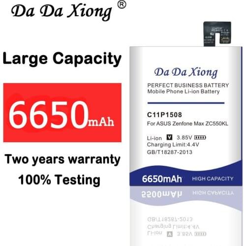 6650mAh C11P1508 Battery for Asus Zenfone Max 5000 5000Z ZC550KL Z010AD Z010DD C550KL Z010DA Mobile phone replacement battery