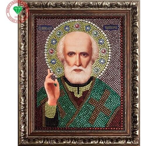 Free Shipping 5D Diamond painting Decoration Needlework Diamond embroidery Religion Knitting Needles Cross Stitch Religion Icons