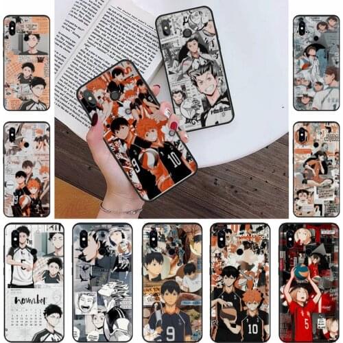 Volleyball haikyuu Japan anime Black Phone Case For Xiaomi Redmi Note 4 4x 5 6 7 8 pro S2 PLUS 6A PRO coque shell funda hull