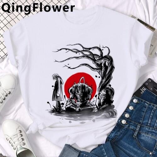Fullmetal Alchemist Edward Elric Graphic T Shirt Men Funny Cartoon Cool T-shirt Japanese Anime Casual Tshirt Summer Top Tee Male