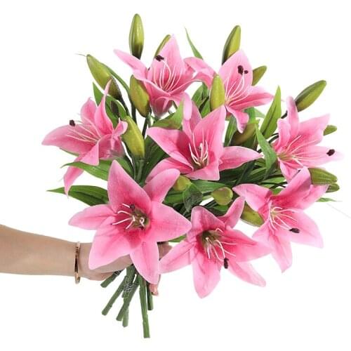 Искусственные лилии 滨客 China At AliExpress