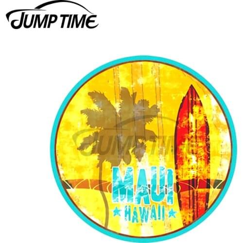 JumpTime 13 x 13cm For Maui Hawii Auto Vintage Car Stickers and Decals Surfing DIY JDM ATV VAN Waterproof Wall Door Decoration