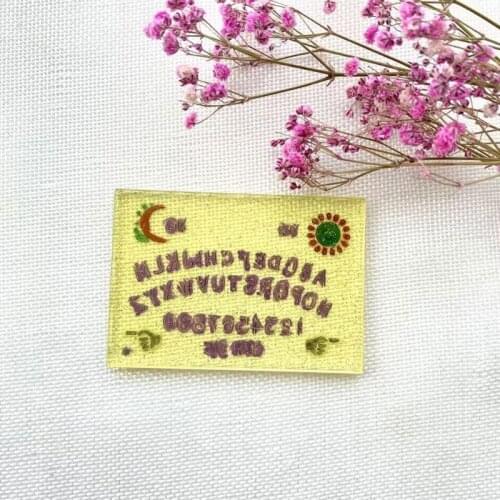 Witchcrafts Psychic Board Epoxy Resin Mold DIY Rectangular Plate Silicone Mould T5UF