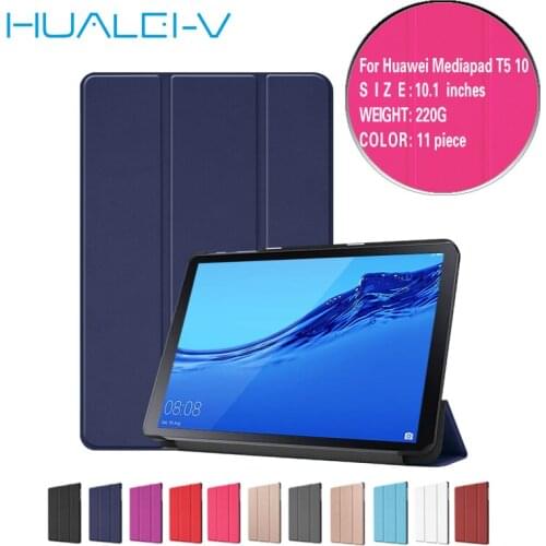 For Huawei Mediapad T5 10.1" case with Alexa display tablet Leather For Huawei Mediapad T5 10 AGS2-W09/L09/L03/W19 tablet Cover