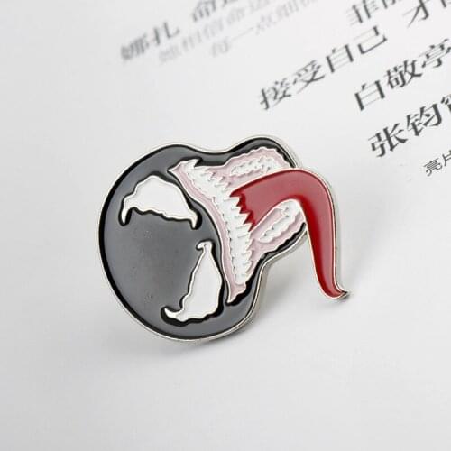 Creative Cartoon Badge Marvel Anime Venom Pins for Backpacks Cute Badge Gifts for kids Kawaii Pins Badges for Clothes Metal Pins