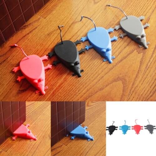Hot Sale Cute Cartoon Mouse Shape Door Stopper Silicon Doorstop Safety for Baby Solid Color Home Decoration 6 Colors