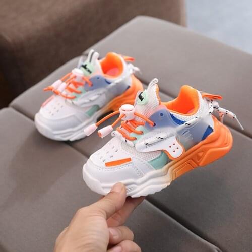Toddler Infant Fashion Sport Shoes for Girls Baby Boys Colorful Sneakers 1-6 Years Children Soft Bottom Breathable Outdoor Shoes