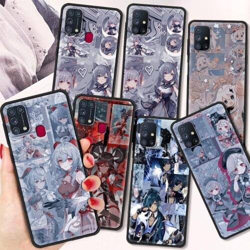 Genshin Impact Luxury Soft TPU Case for Samsung Galaxy M01 M31 M51 M21 M11 F41 A9 A7 2018 Silicone Cases Coque Shell