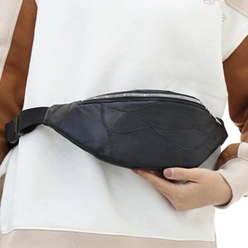 Newly Zipper Sling Bag Waterproof PU Crossbody Chest Backpack Quickdraw Closure Adjustable Strap Small Shoulder Bag for Daily