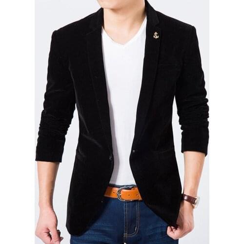 Spring and Autumn New Mens Single West Business Casual Formal Suit Jacket Suit Gold Velvet Mens Professional Wear Jacket