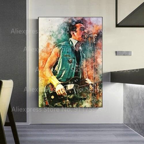 Punk rock band the Clash Joe Strummer Singer Canvas Painting Music Star Art Poster And Prints Wall Picture Decoration For Home