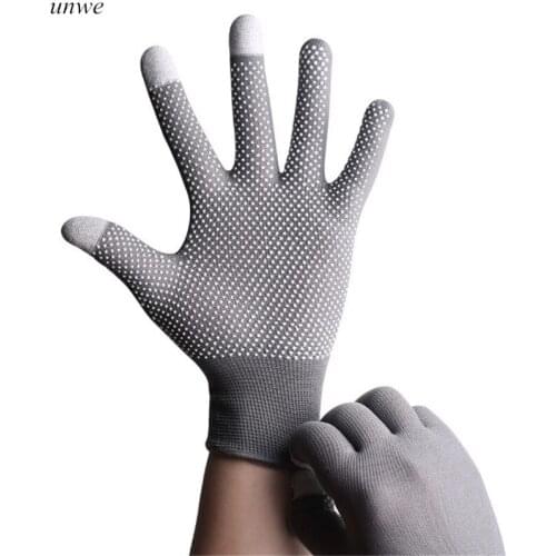 1 Pair Touch Screen Gloves Mens Women Cycling Bike Gloves Non-Slip Silicone Gloves for Motorcycle Riding