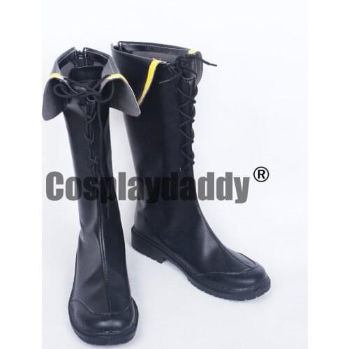 LoveLive!SunShine!! Aqours HAPPY PARTY TRAIN Takami Chika Black Cosplay Shoes Boots S008