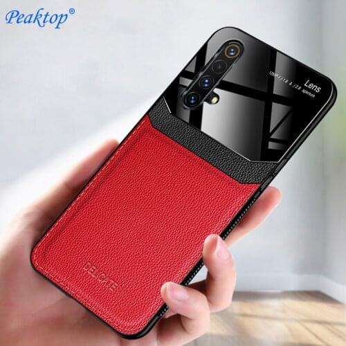 Shockproof Case for Realme X50 X2 Pro XT X Leather Lens Glass Phone Back Cover For OPPO Reno 3 3 Pro 2 2Z 2F A5 A9 2020