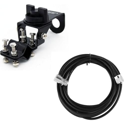 Nagoya RB-46 Antenna Mount Bracket Clip with 5M Feeder Extension Cable For Mobile Car Vehicle QYT BAOJIE TYT Radio Accessories