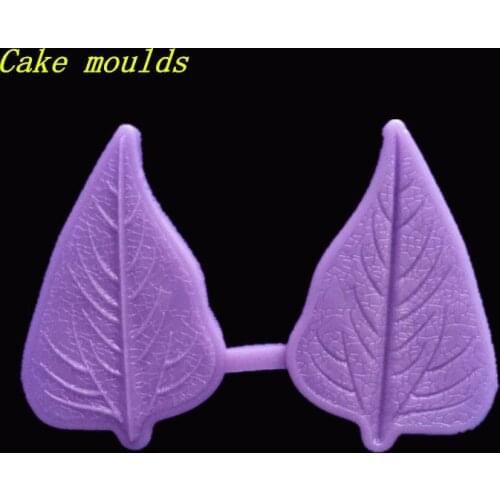 Wholesale Silicone mold k437 leaves shape Decoration Clay mold Fondant cake mold Free shipping
