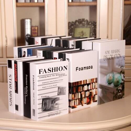 Modern Simple Simulation Book Fake Book Decoration Book Model Box Study Home Decoration Cafe Living Decorations Ornaments Gifts