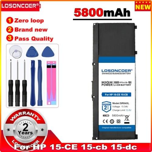 SR04XL 5800mAh Battery for HP 15-CE 15-cb 15-dc 15-CX TPN-Q211 TPN-Q193 TPN-Q194 TPN-C133 TPN-C134 HSTNN-DB7W 917724-855