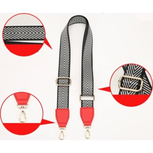 Luxury 140 Cm O Bag Handle Bag Strap For Women Removable Diy Shoulder Rainbow Handbag Accessories Cross Body Messenger Nylonbag