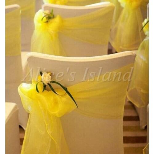 2200 x 15cm Yellow Wedding Birthday Party Theme Organza Tulle roll Fabric Spool Tutu Party Decoration Crafts Festive Supplies