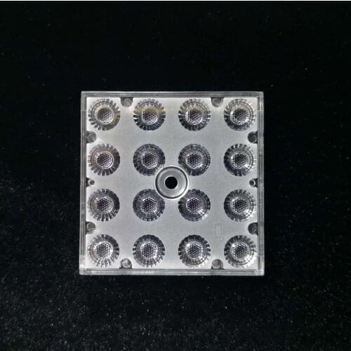 Outdoor Street Light LENS Module 5050 16 in 1 Square suitable for 3030 LED with 30°，60°，90°，TypeIIM,TypeIIIM