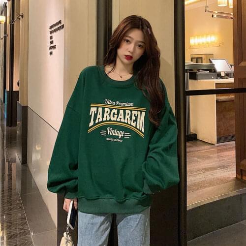 Vintage Woman Appliques Cotton xmas Hoodies Autumn Casual Ladies Warm Hooded Pullover Female Loose Outerwears
