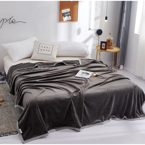 Four Seasons Flannel Blankets Super Warm Soft Throw Blankets on Sofa/Bed/ Travel Bedspread Home Bed Cover