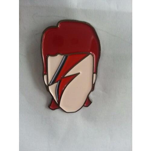 Customized iron soft enamel pin badge+black nickel plating , man badge