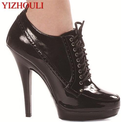 13cm Womens spring autumn soft leather and shoes, daily womens shallow working high heels Dance Shoes