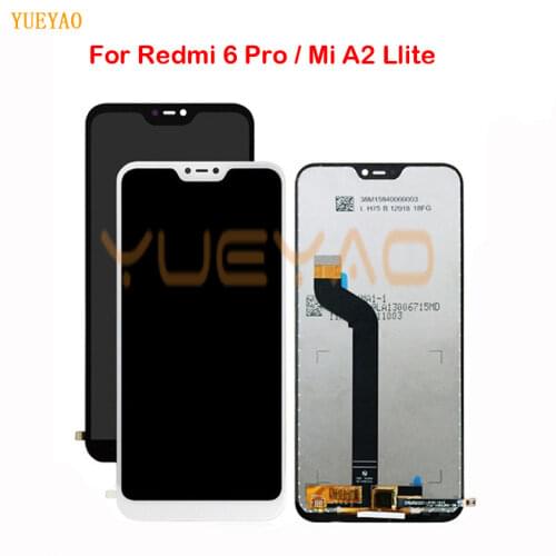 5.84'' Mi A2 Lite LCD Display For Xiaomi Mi A2 Lite Touch Screen Digitizer Assembly For Xiaomi Redmi 6 Pro LCD Screen