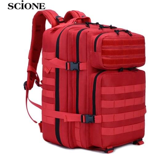 45L Large Capacity Military Backpack Tactical Rucksack Men Camping Bag for Travel Mountaineering Hiking Mochila Blaso XA809WA