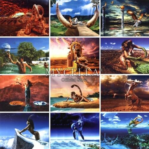 5D Diamond Embroidery constellation DIY Diamond painting Full Round Rhinestones Mosaic home decoration Cross Stitch Needlework