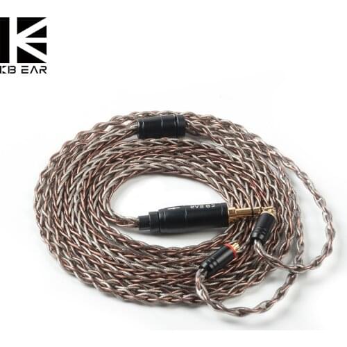 KBEAR Rhyme 8 Core Single Crystal Copper UPOCC Cable with 2Pin/MMCX/QDC/TFZ Connector for KZ ZSX ZS10 PRO ZSN PRO CCA CA16