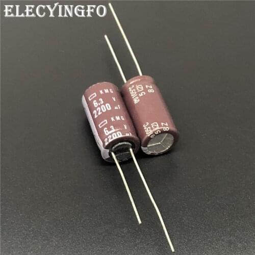 10pcs/50pcs 2200uF 6.3V2200uf Japan NCC KMG Series 10x20mm 6.3V2200uF Aluminum Electrolytic Capacitor