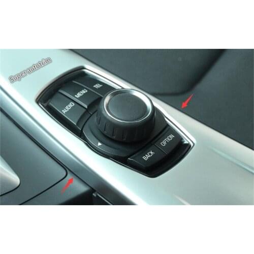 Lapetus ABS Matt Style Central Control Multimedia Accessories Interior Frame Cover Trim For BMW 3 Series 320i 328i 2013 - 2017